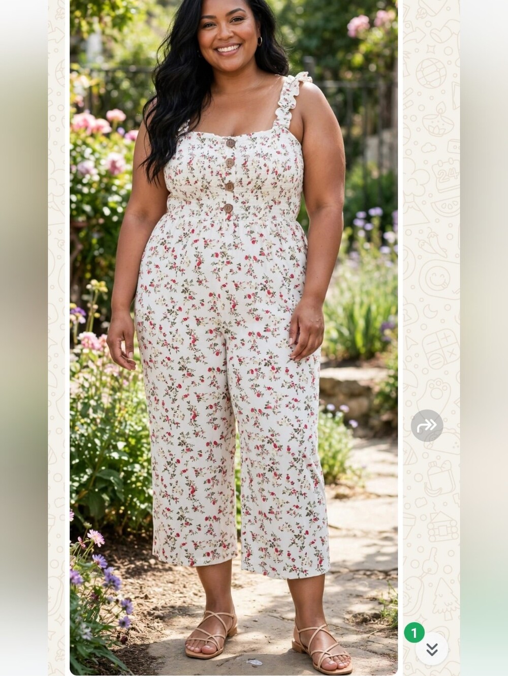 Floral Jump Suit